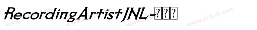 RecordingArtistJNL字体转换