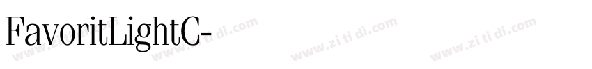 FavoritLightC字体转换