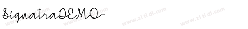 SignatraDEMO字体转换