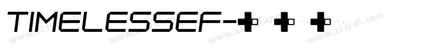 TimelessEF字体转换