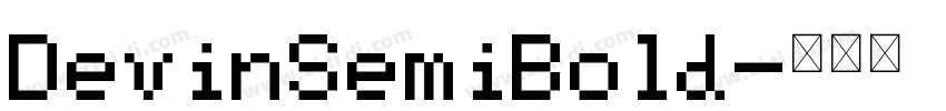 DevinSemiBold字体转换