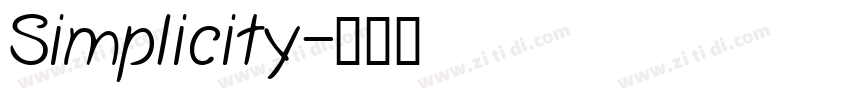 Simplicity字体转换