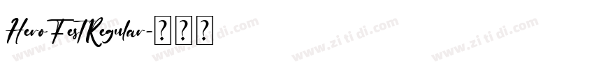 HeroFestRegular字体转换