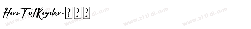 HeroFestRegular字体转换