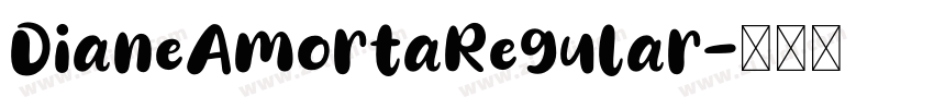 DianeAmortaRegular字体转换