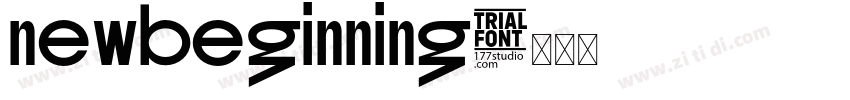 newBeginning字体转换