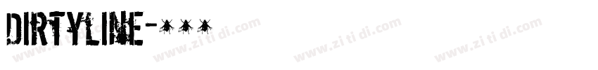 Dirtyline字体转换