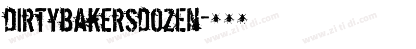 dirtybakersdozen字体转换