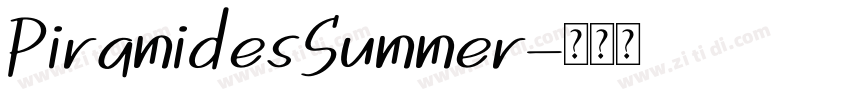 PiramidesSummer字体转换