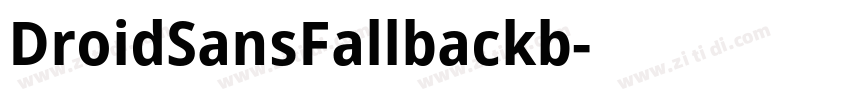DroidSansFallbackb字体转换