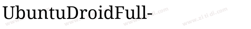 UbuntuDroidFull字体转换