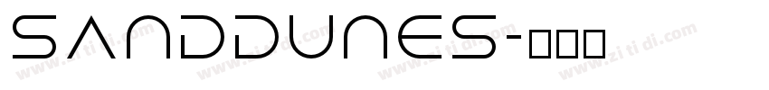 sanddunes字体转换