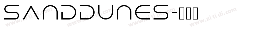 sanddunes字体转换