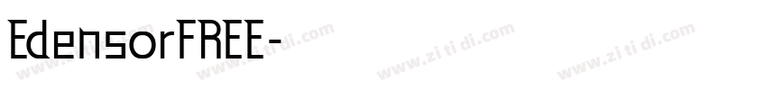 EdensorFREE字体转换