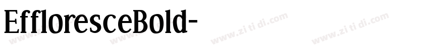 EffloresceBold字体转换