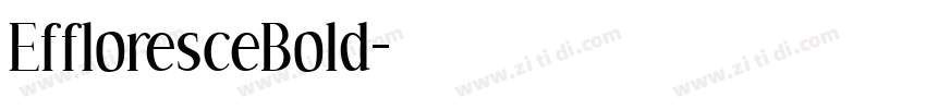 EffloresceBold字体转换