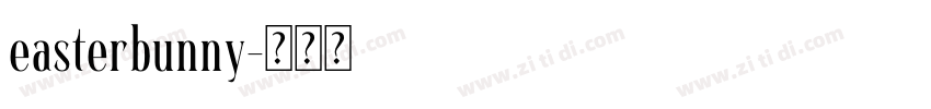 easterbunny字体转换