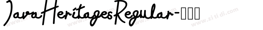 JavaHeritagesRegular字体转换 JavaHeritagesRegular字体转换