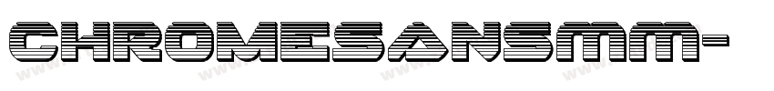 ChromeSansMM字体转换