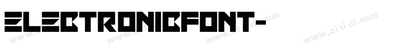 electronicFont字体转换