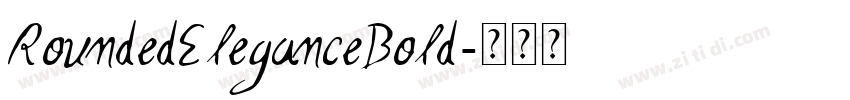 RoundedEleganceBold字体转换