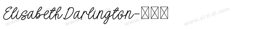 ElisabethDarlington字体转换