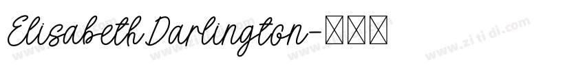 ElisabethDarlington字体转换