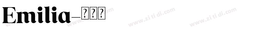 Emilia字体转换