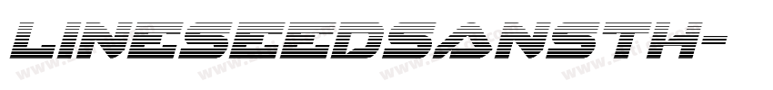 lineseedsansth字体转换