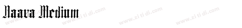 Naava_Medium字体转换