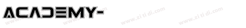 Academy字体转换