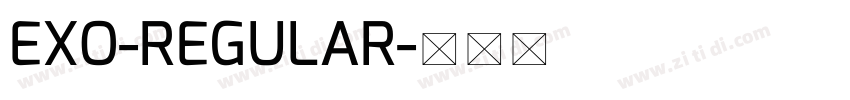 EXO-REGULAR字体转换