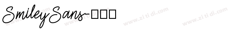 SmileySans字体转换