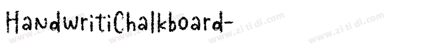 HandwritiChalkboard字体转换