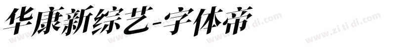 华康新综艺字体转换