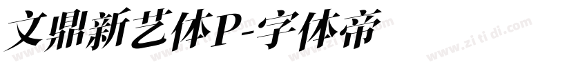 文鼎新艺体P字体转换