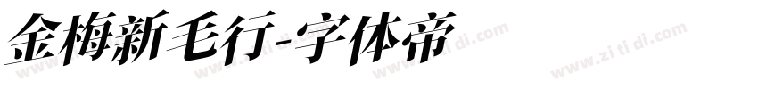 金梅新毛行字体转换