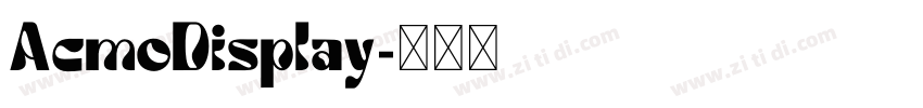 AcmoDisplay字体转换 AcmoDisplay字体转换