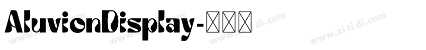 AluvionDisplay字体转换