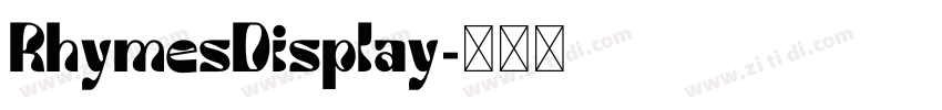 RhymesDisplay字体转换
