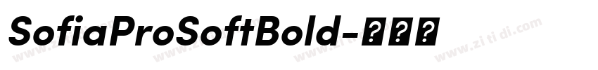 SofiaProSoftBold字体转换