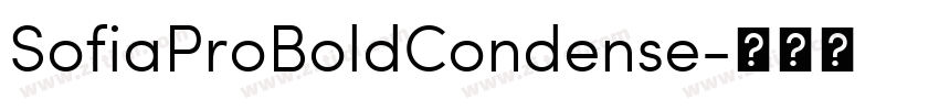 SofiaProBoldCondense字体转换