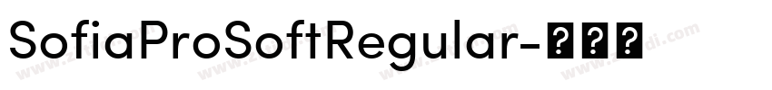 SofiaProSoftRegular字体转换