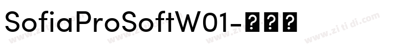 SofiaProSoftW01字体转换