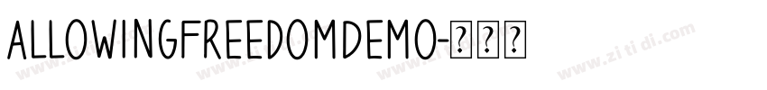 AllowingFreedomDemo字体转换