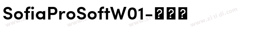 SofiaProSoftW01字体转换
