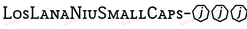 LosLanaNiuSmallCaps字体转换