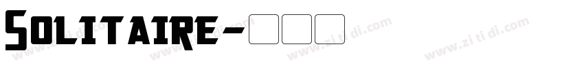 Solitaire字体转换