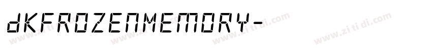 DKFrozenMemory字体转换