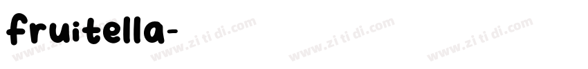 Fruitella字体转换